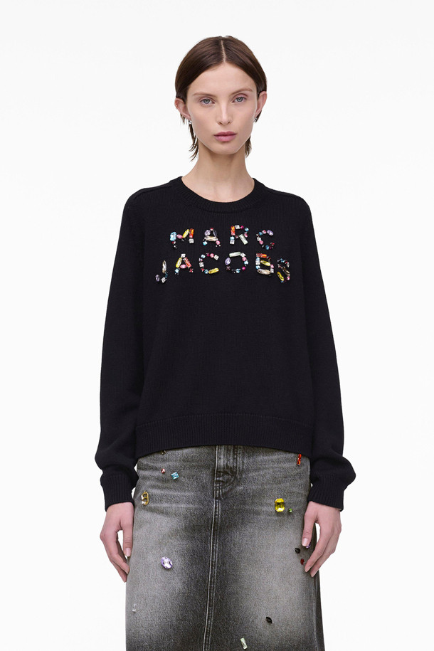 MARC JACOBS - 스웨터 - GEM KNIT LOGO CREWNECK (2S5RTP001K26-001)