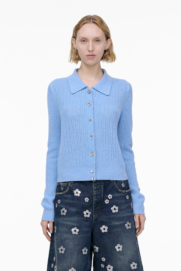 MARC JACOBS - 가디건 - CABLEKNIT CHARM CARDIGAN (2S5RTP005K04-457)