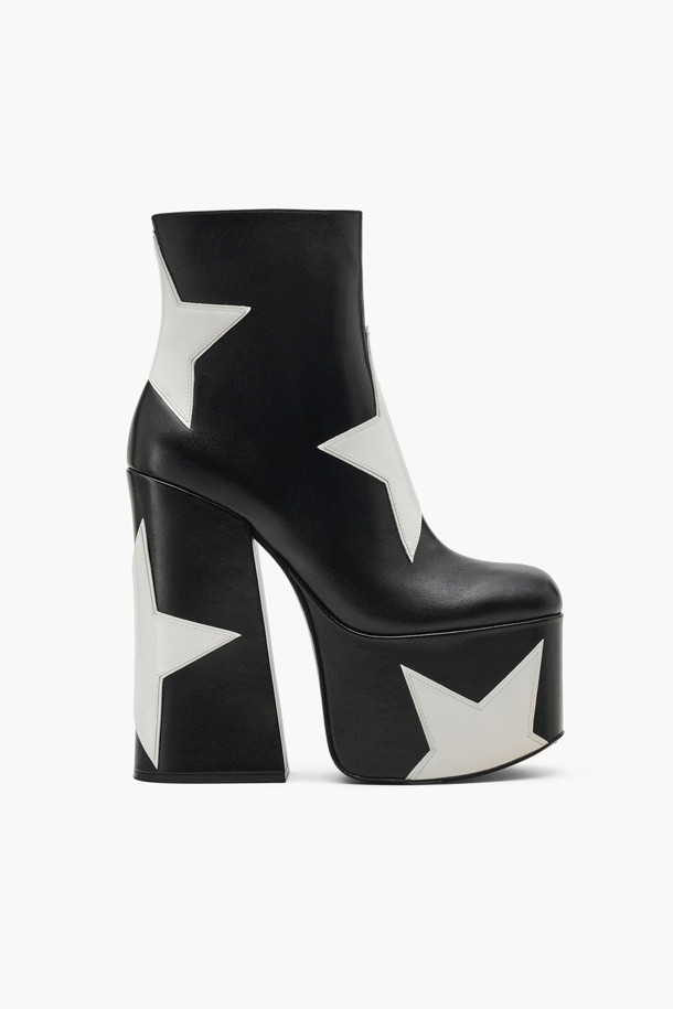 MARC JACOBS - 부츠/워커 - Star Patchwork The Kiki Platform Ankle Boot_BLACK (2R4FBO001F11-005)