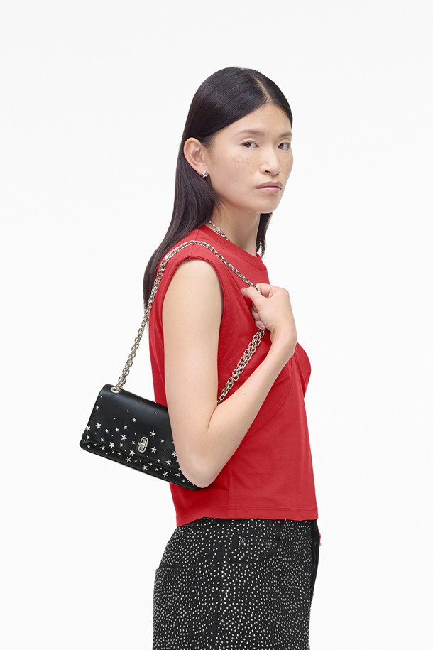 MARC JACOBS - 크로스백 - Star Studded Leather The Mini Dual Chain Wallet_BLACK (2R4SMN008S02-001)