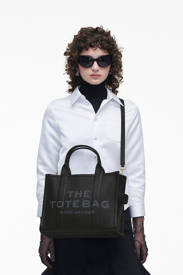 MARC JACOBS - 토트백 - Leather The Medium Tote_BLACK (H004L01PF21-001)