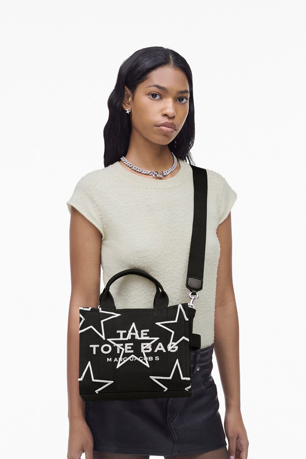 MARC JACOBS - 토트백 - Star Canvas Tote Bag The Small Tote_BLACK (2R4HTT019H03-001)