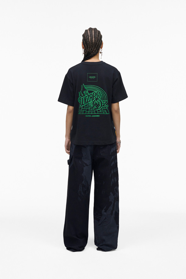 MARC JACOBS - 반소매 티셔츠 - Wizard Of Oz Emerald City The Wizard Of Oz Box Tee_BLACK MULTI (2R4RTP050C05-002)