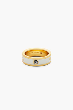 Button Enamel Marc Jacobs Enamel Ring_GOLD/CREAM (2R4JRN001J41-109)