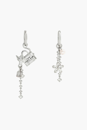 Mini Icon Cats Out Of The Bag Earrings_SILVER (2R4JER001J29-040) 