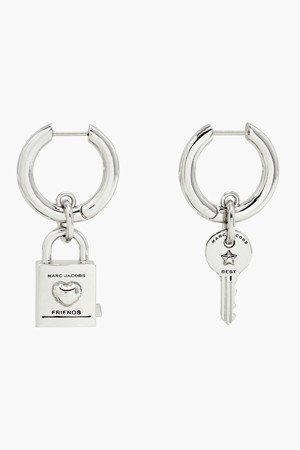 Friendship Padlock Friendship Padlock Earrings_LIGHT ANTIQUE SILVER (2R4JER001J44-029)