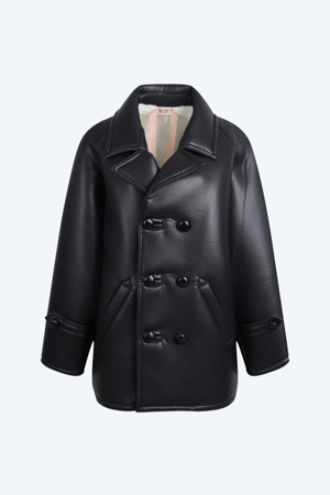 폭스 레더 코트