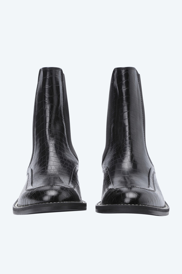 N21 - 부츠/워커 - 엠보싱 레더 부츠