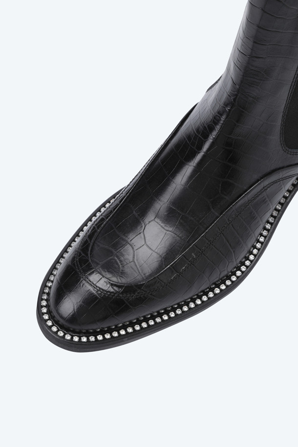 N21 - 부츠/워커 - 엠보싱 레더 부츠