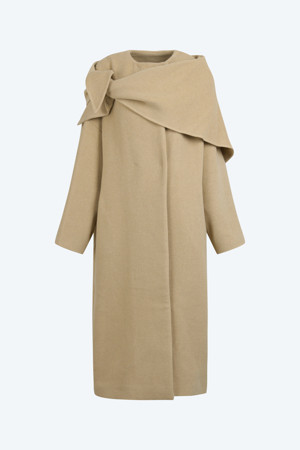 머플러 롱 코트