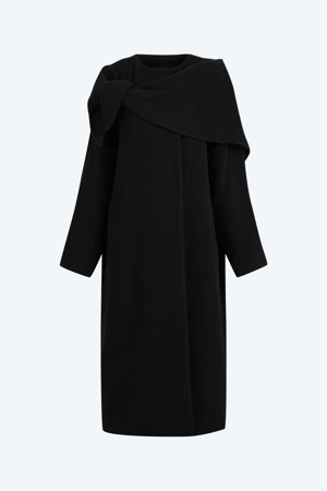 머플러 롱 코트