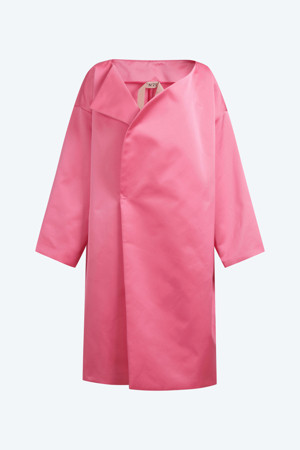 새틴 오버 코트