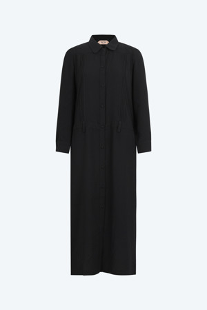 우븐 맥시 드레스