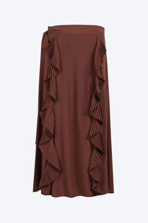 실크 프릴 스커트