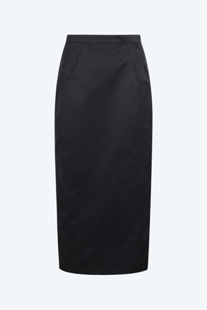 새틴 머메이드 스커트