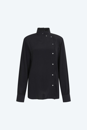 하이넥 블라우스