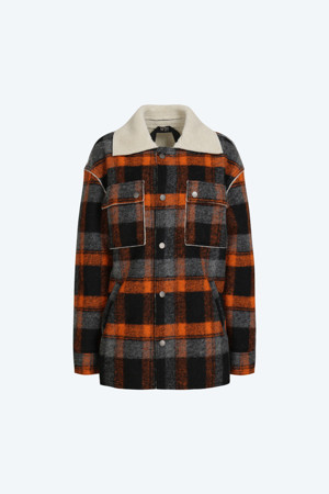 시어링 체크 점퍼 (Unisex)