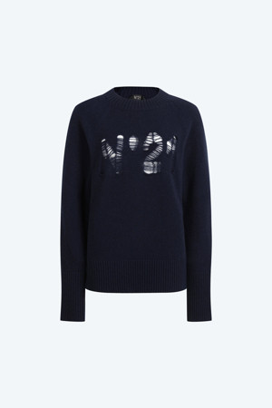 로고 오버 니트 (Unisex)