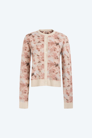 플라워 패턴 가디건