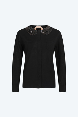 시퀸 디테일 가디건