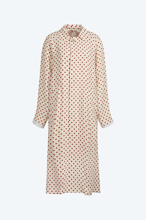 레드 도트 맥시 코트