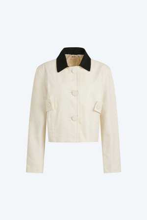 에크루 카반 숏 자켓