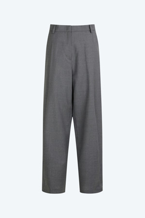 그레이 테일러드 와이드 슬랙스