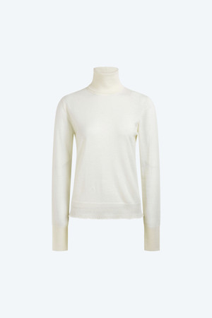 프릴 터틀넥 니트