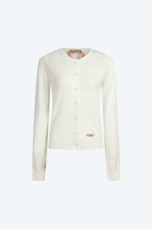 크림 다이아 가디건