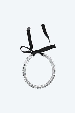 리본 비즈 네크리스