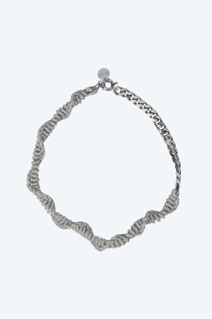 메탈 트위스트 넥크리스