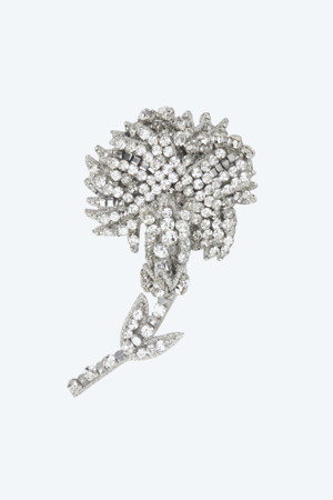 크리스탈 플라워 브로치