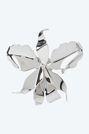 크링클 플라워 브로치