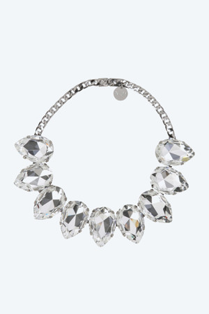 빅 크리스탈 드롭 네크리스