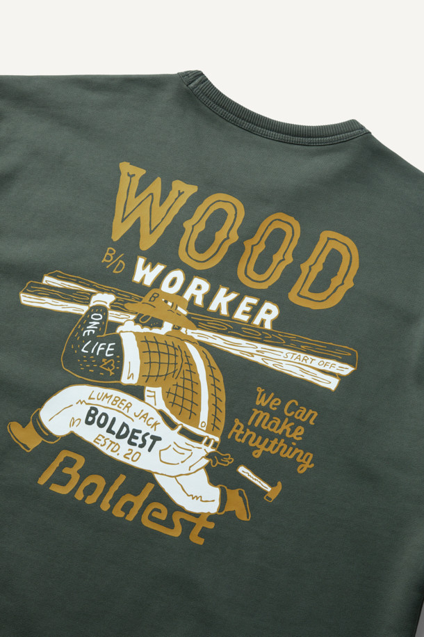 ONELIFE (오네이프) 직업군 그래픽 스웻셔츠는 남녀 모두 착용 가능한 캐주얼, 스트릿 스타일의 상의입니다. 가을, 겨울 시즌에 어울리는 두꺼운 두께감의 면, 폴리에스터 혼방 소재로 제작되었으며, 부드러운 촉감을 선사합니다. 카키, 그린 두 가지 색상으로 제공되며, ONELIFE 콜라보레이션으로 탄생한 직업군 그래픽 디자인과 볼디스트 삼각 심볼, 넥라인 삼각 인서트 디테일이 특징입니다. 컴포트핏 라운드넥 디자인으로 일상, 캠핑룩 등 다양한 TPO에 활용 가능합니다. 긴 소매 기장의 스웻셔츠로 편안하면서도 개성 있는 스타일을 연출해보세요.
