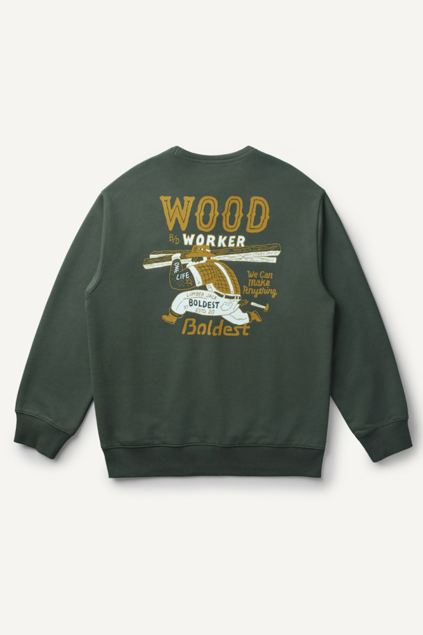 ONELIFE (오네이프) 직업군 그래픽 스웻셔츠는 남녀 모두 착용 가능한 캐주얼, 스트릿 스타일의 상의입니다. 가을, 겨울 시즌에 어울리는 두꺼운 두께감의 면, 폴리에스터 혼방 소재로 제작되었으며, 부드러운 촉감을 선사합니다. 카키, 그린 두 가지 색상으로 제공되며, ONELIFE 콜라보레이션으로 탄생한 직업군 그래픽 디자인과 볼디스트 삼각 심볼, 넥라인 삼각 인서트 디테일이 특징입니다. 컴포트핏 라운드넥 디자인으로 일상, 캠핑룩 등 다양한 TPO에 활용 가능합니다. 긴 소매 기장의 스웻셔츠로 편안하면서도 개성 있는 스타일을 연출해보세요.
