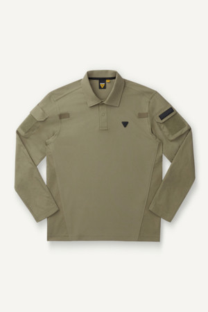 워크 소매 포켓 폴로 긴팔 티셔츠 V4