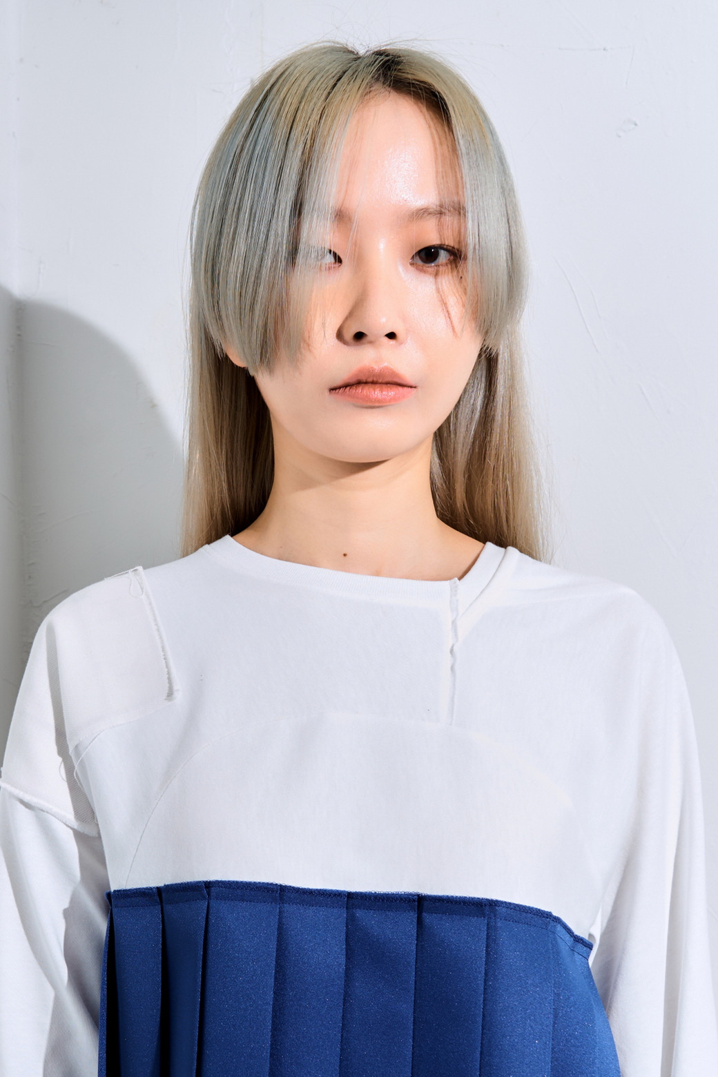 RE;CODE - 긴소매 티셔츠 - [RE;CODE X 타미진스] Unbalanced pleats top 