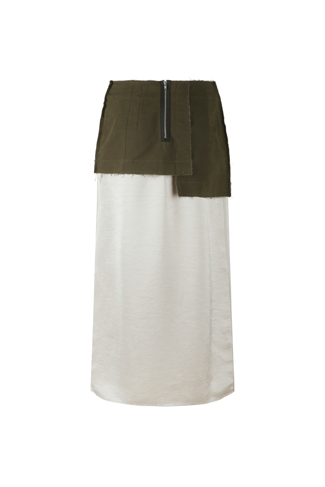 RE;CODE - 미디스커트 - [RE;CODE 여성] Lining Patched Long Skirt