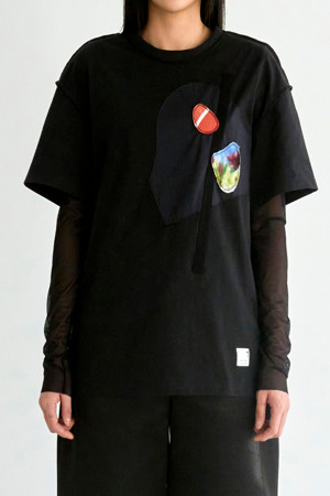 [RE;CODE X SM Entertainment] Patchwork unisex T-shirt