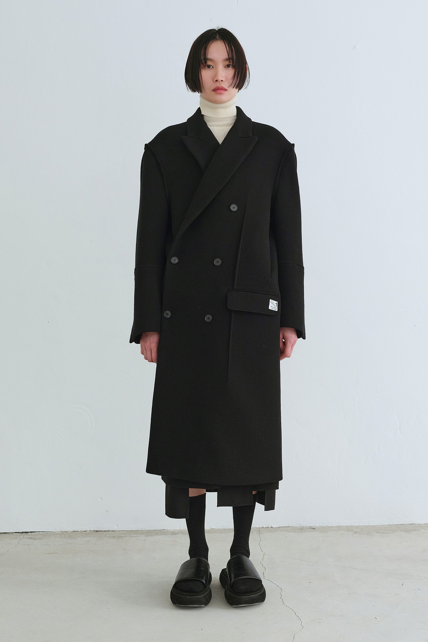 RE;CODE] [RE;CODE 여성] Oversized Two way Double Coat