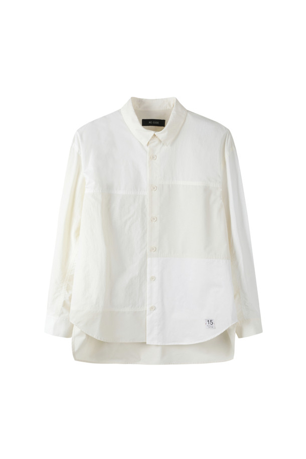 RE;CODE - 긴팔셔츠 - [RE;CODE 남성] Asymmetry Patchwork Shirt