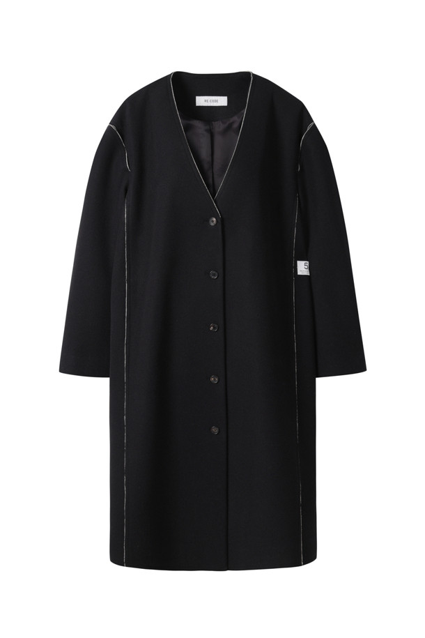 RE;CODE - 코트 - [RE;CODE 여성] Unbalanced Slit Shoulder Coat