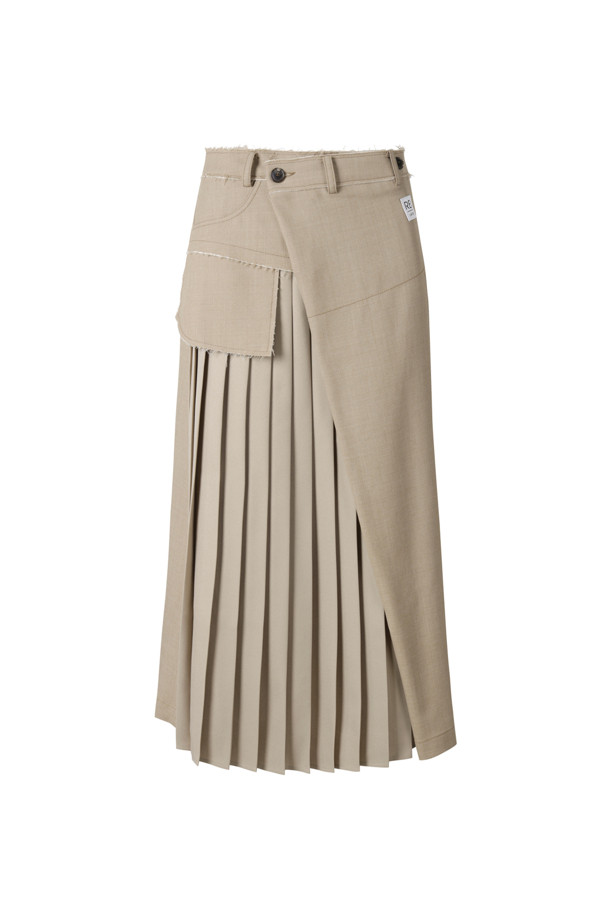 RE;CODE - 롱스커트 - [RE;CODE 여성] Side Pleats Skirt