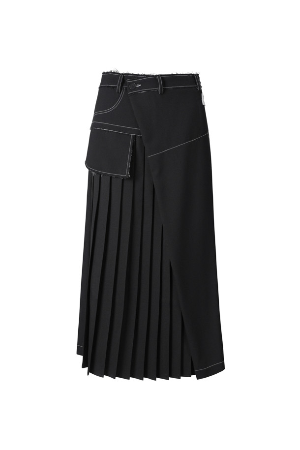 RE;CODE - 롱스커트 - [RE;CODE 여성] Side Pleats Skirt