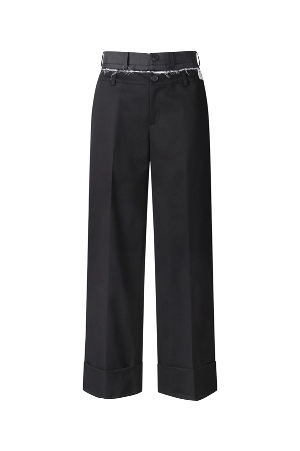 RE;CODE - 롱/미디팬츠 - [RE;CODE 여성] Double Waist Cotton Trousers