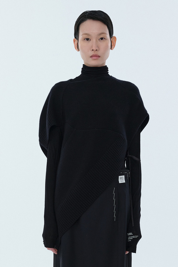 RE;CODE - 스웨터 - [RE;CODE 여성] Short Sleeves Blanket Knit Top