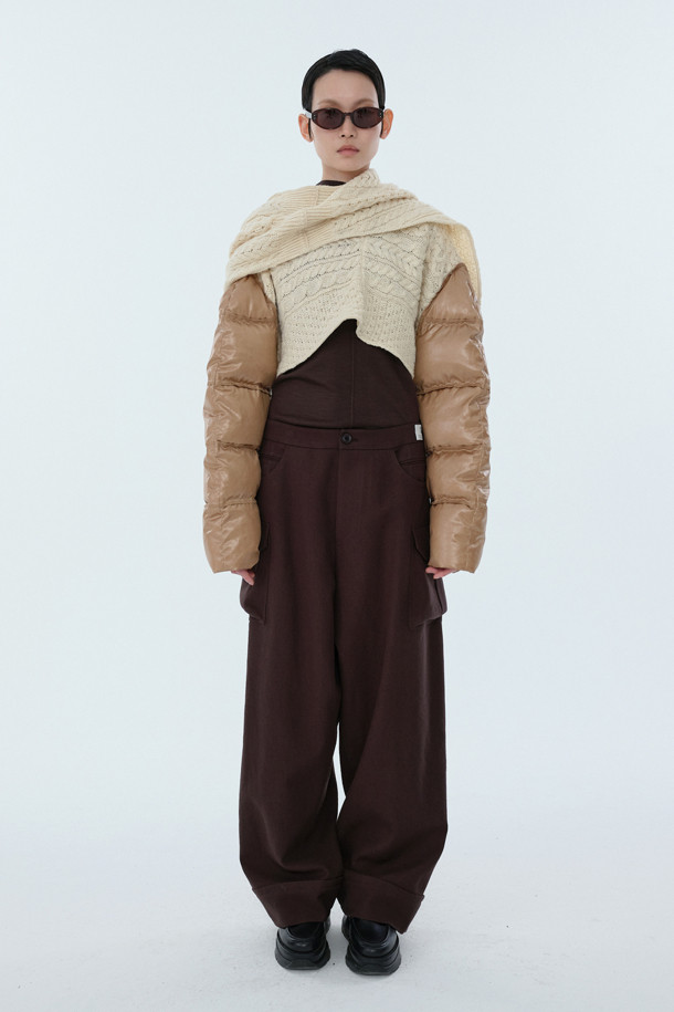 RE;CODE - 스웨터 - [RE;CODE 여성] Padded Sleeves Shawl