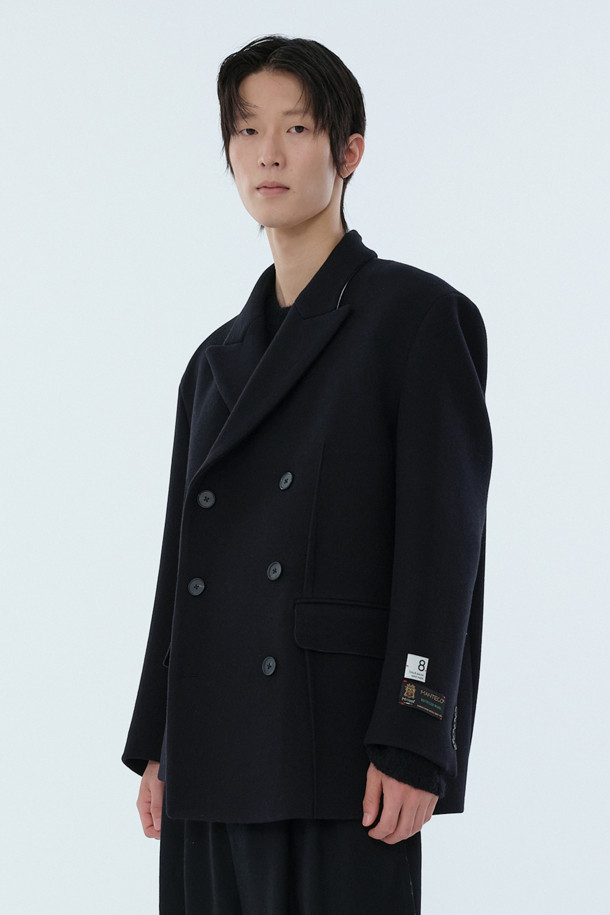 RE;CODE - 코트 - [RE;CODE 남성] Oversized Maxi Double Half Coat