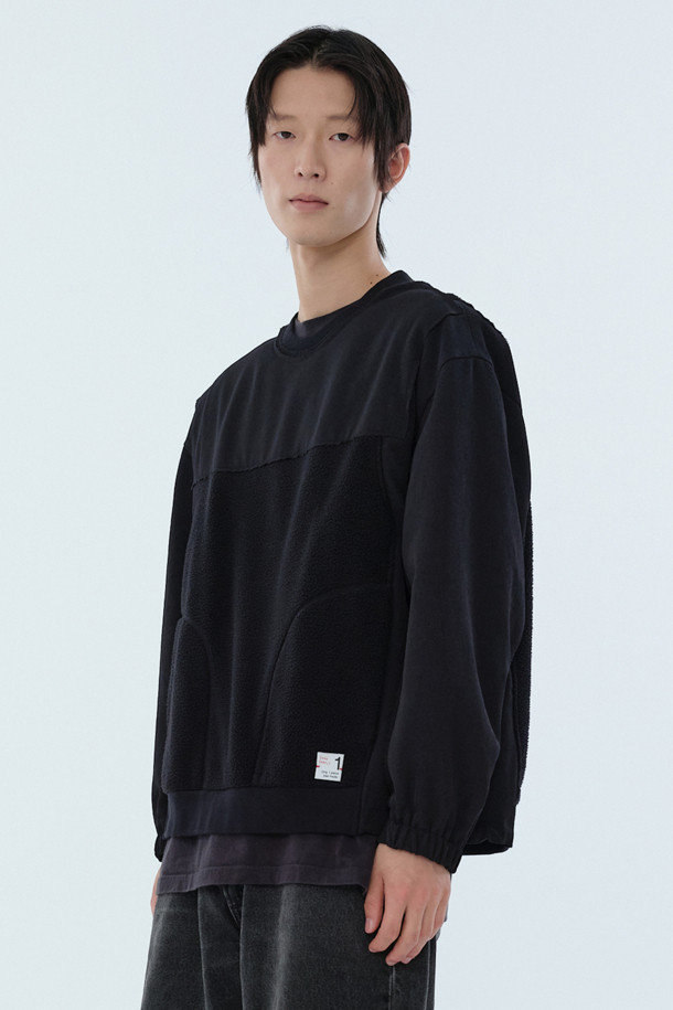 RE;CODE -  - [RE;CODE 남성] Pannel Fleece Top